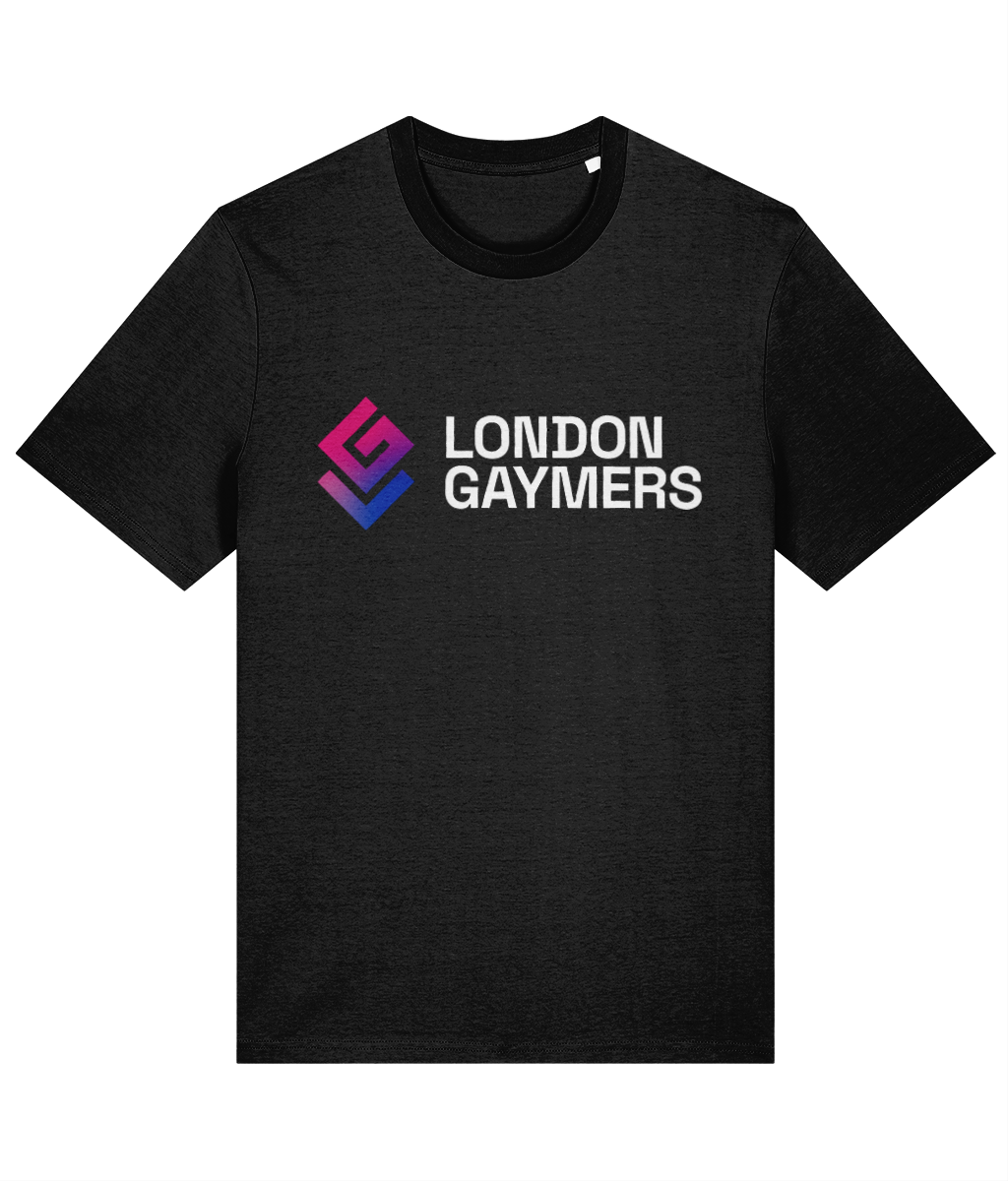 Modern Logo Bi Flag Tee (Black)