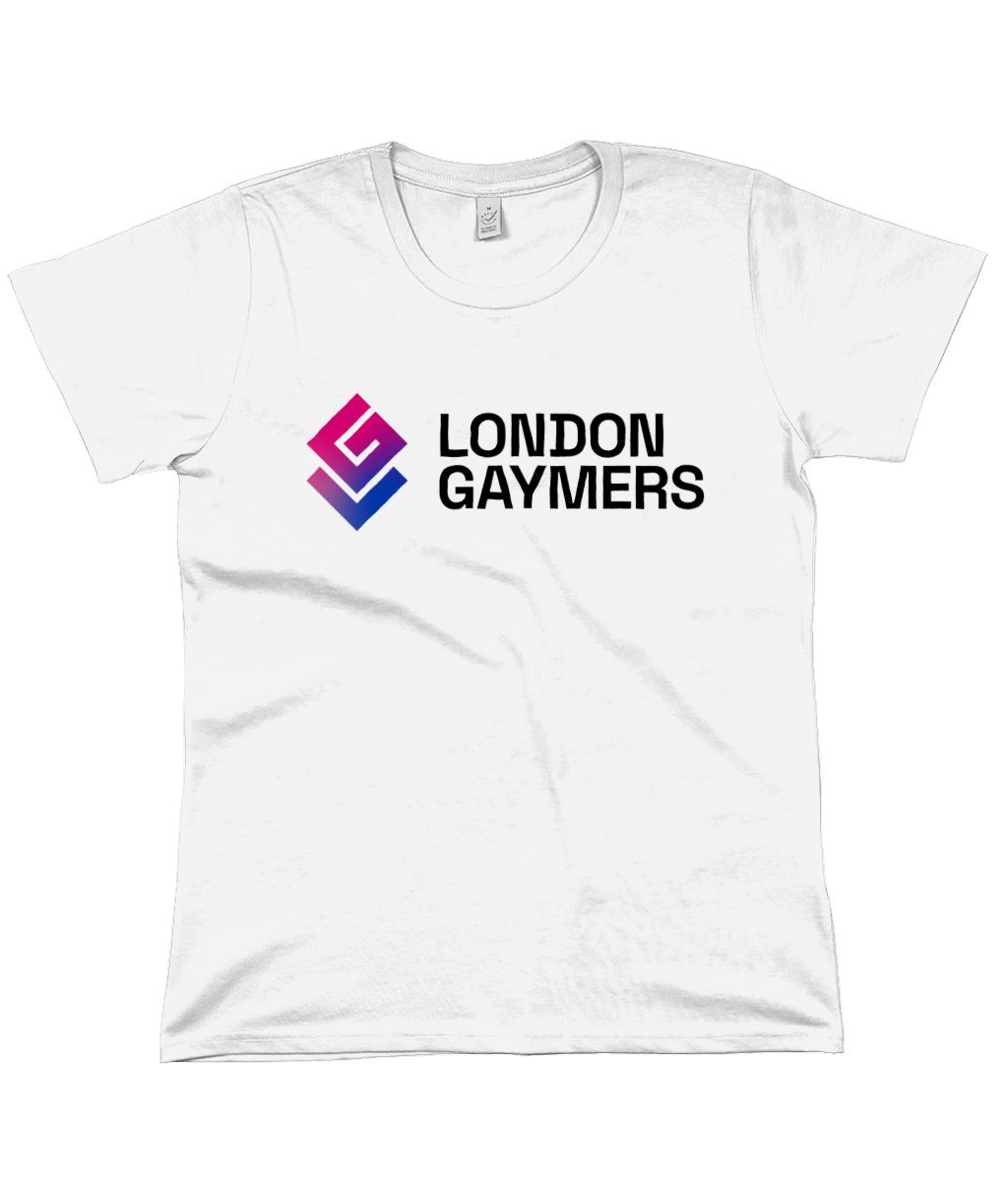 Modern Logo Bi Flag Tee (Femme Cut)