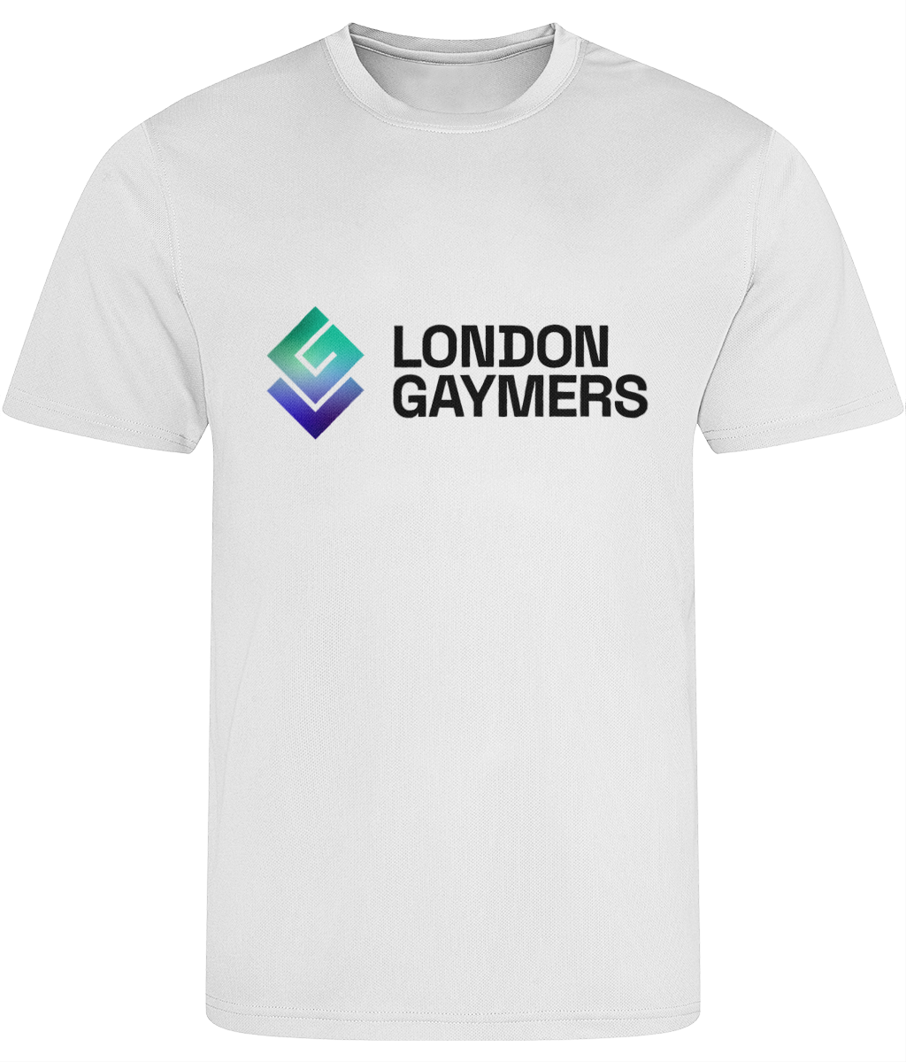 Modern Logo Gay Flag Tee (♻️Polyester)
