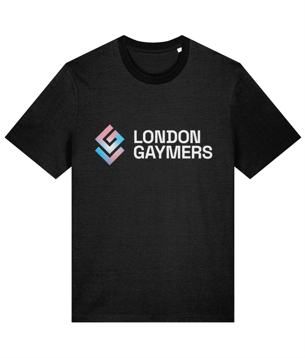 Modern Logo Trans Flag Tee (Black)